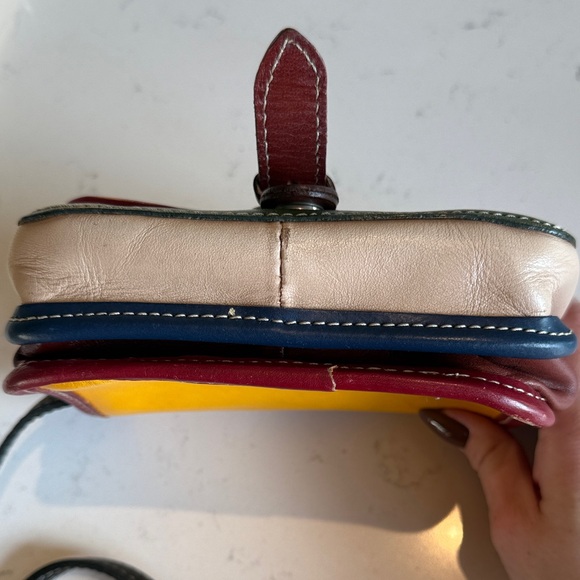 Vera Pelle Vintage Leather Small Crossbody Purse - Picture 13 of 14